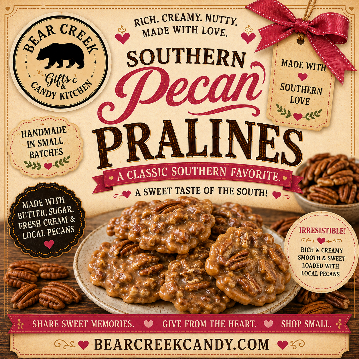 Pralines - Bear Creek Candy Kitchen