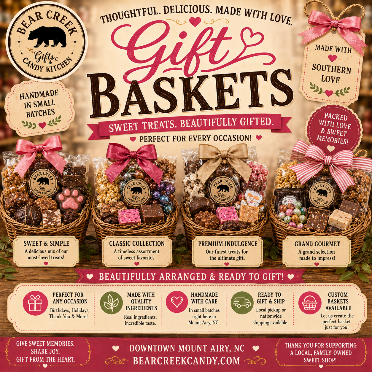 Gift Baskets - Bear Creek Candy Kitchen