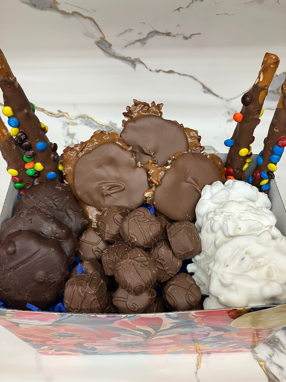 Garden Blooms Chocolate Gift Basket