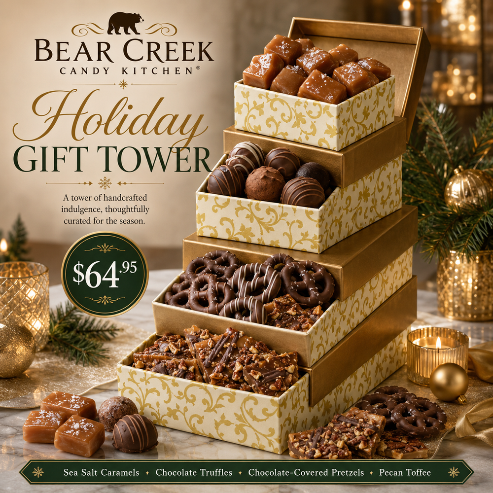 Holiday Gift Tower of Delicous Sweets