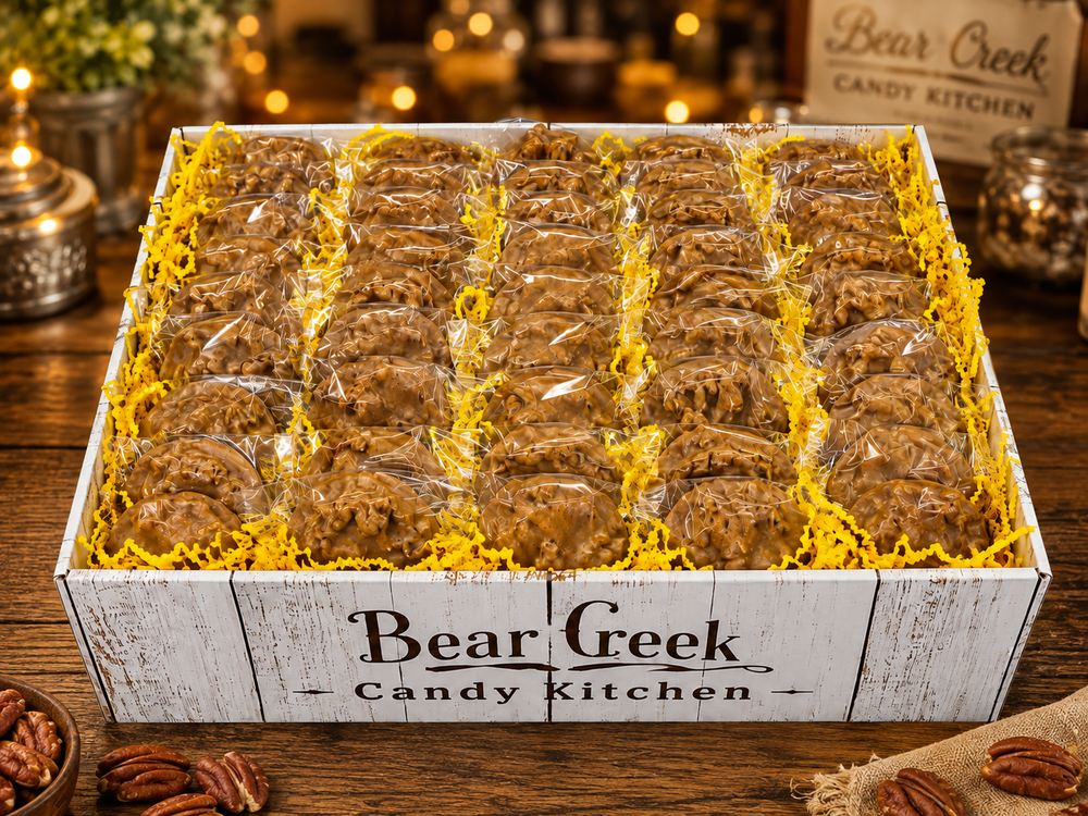 Corporate Gift Box of Pralines, Bulk Case of 50, White Box