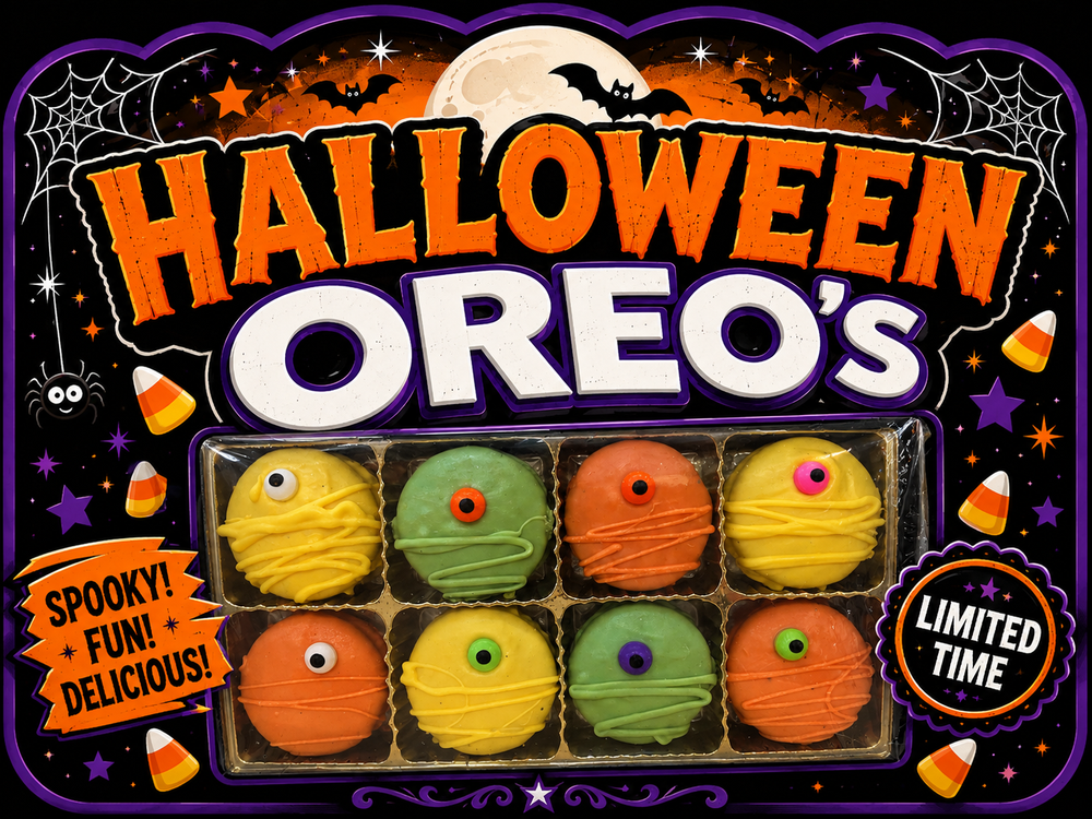 Halloween Hand Decorated Oreo's Box of 8 Fall Collection