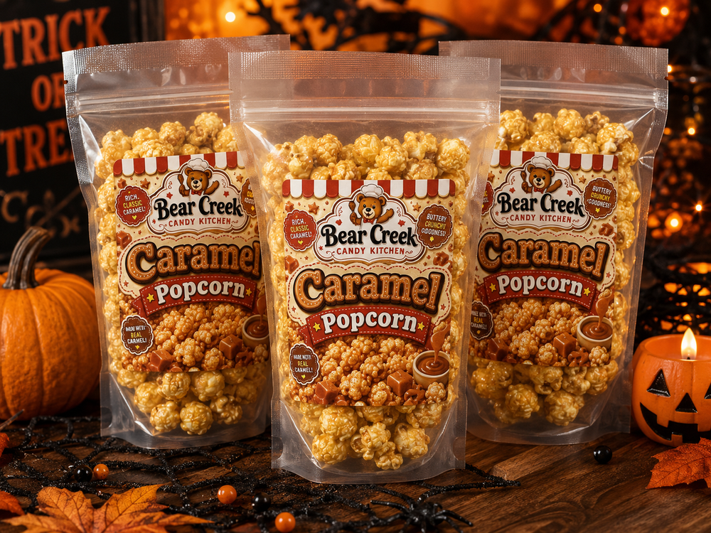 Homemade Caramel Popcorn, 3 bags for Fall