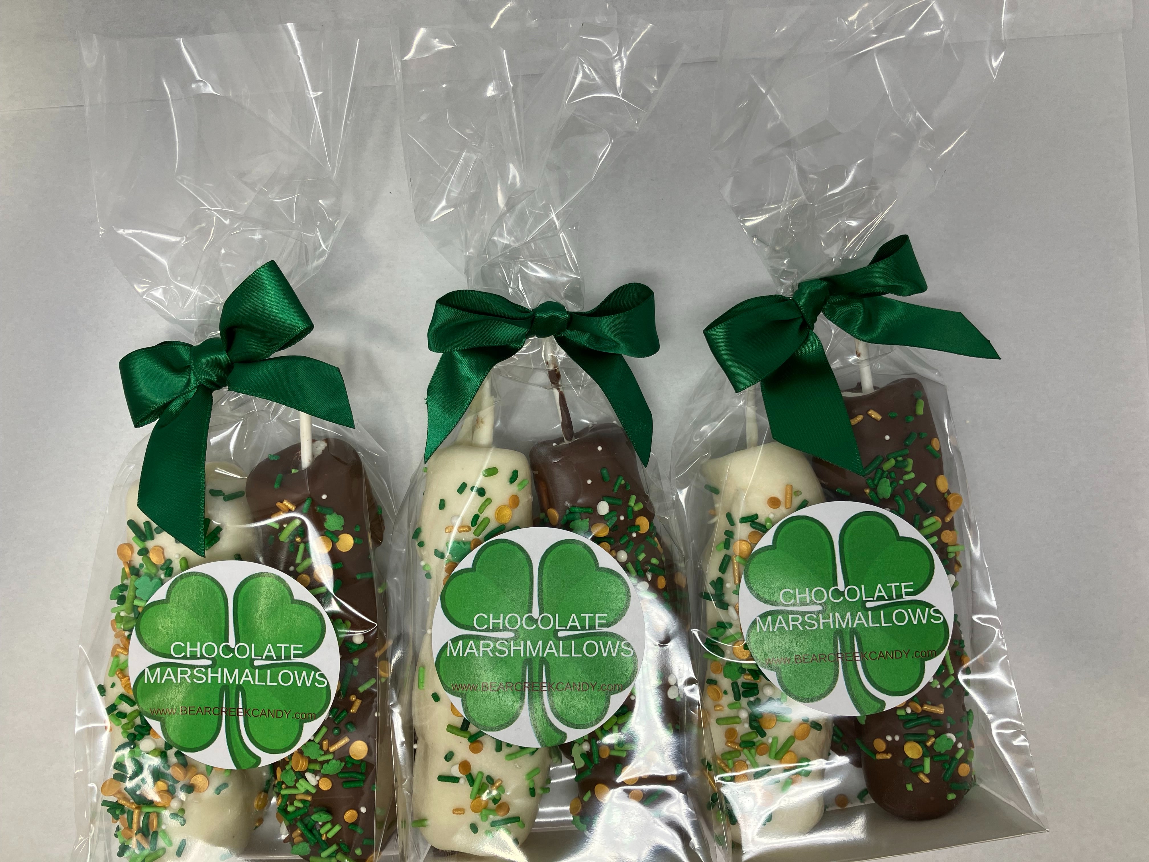 St. Patrick's Day Chocolate Marshmallow Sticks (Set Of 2)