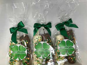 St. Patrick's Day Chocolate Marshmallow Sticks (Set Of 2)