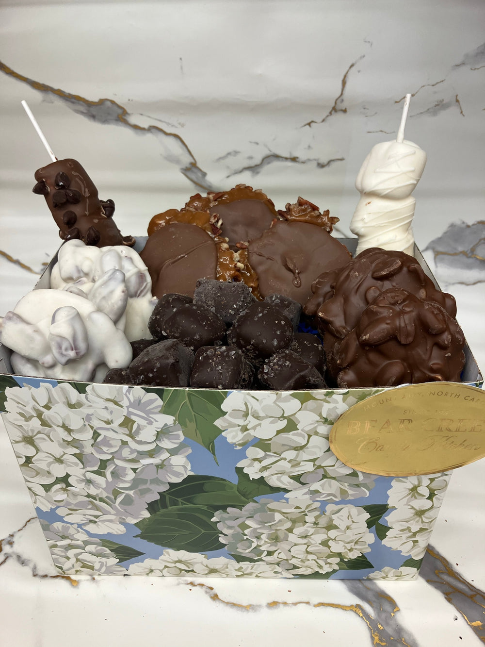 Hydrangea Chocolate Gift Basket
