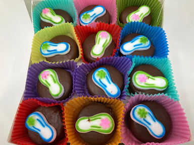 Beach, Summer and Flip Flop Oreo's Box of 24 - Bear Creek Candy Kitchen