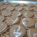 Close-up of milk chocolate Bear Paws with caramel and pecans included in the Best-Seller Box