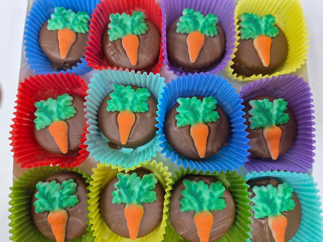 Easter Carrot Oreo's Box of 24 - Bear Creek Candy Kitchen