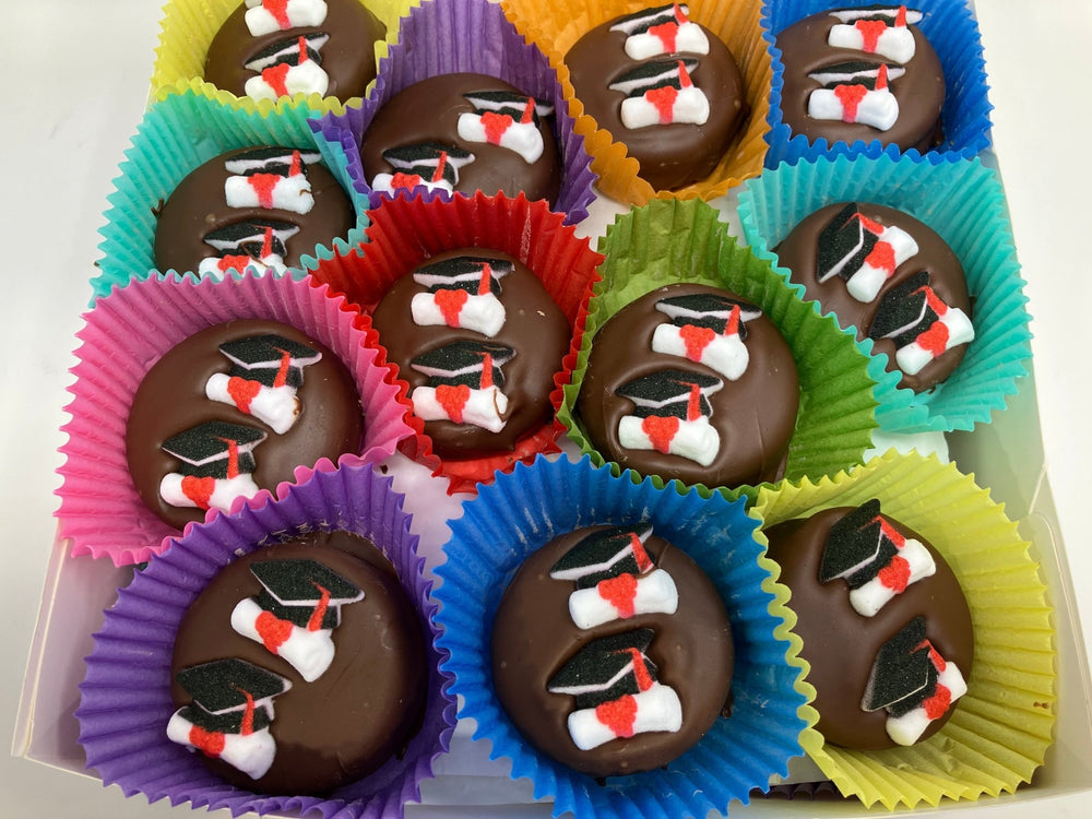 Graduation Oreo's Box of 24 - Bear Creek Candy Kitchen
