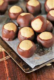 Over sized Chocolate Buckeyes Milk Chocolate Box of 12 - Bear Creek Candy Kitchen