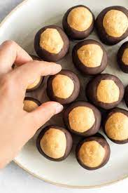 Over sized Chocolate Buckeyes Milk Chocolate Box of 12 - Bear Creek Candy Kitchen