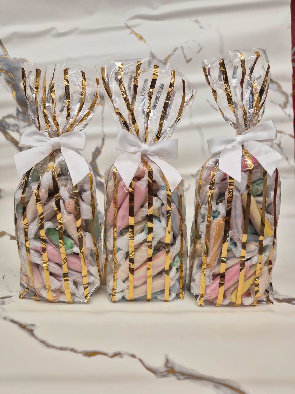 Southern Taffy Different Flavors in a 3 bags, 1 pound each - Bear Creek Candy Kitchen