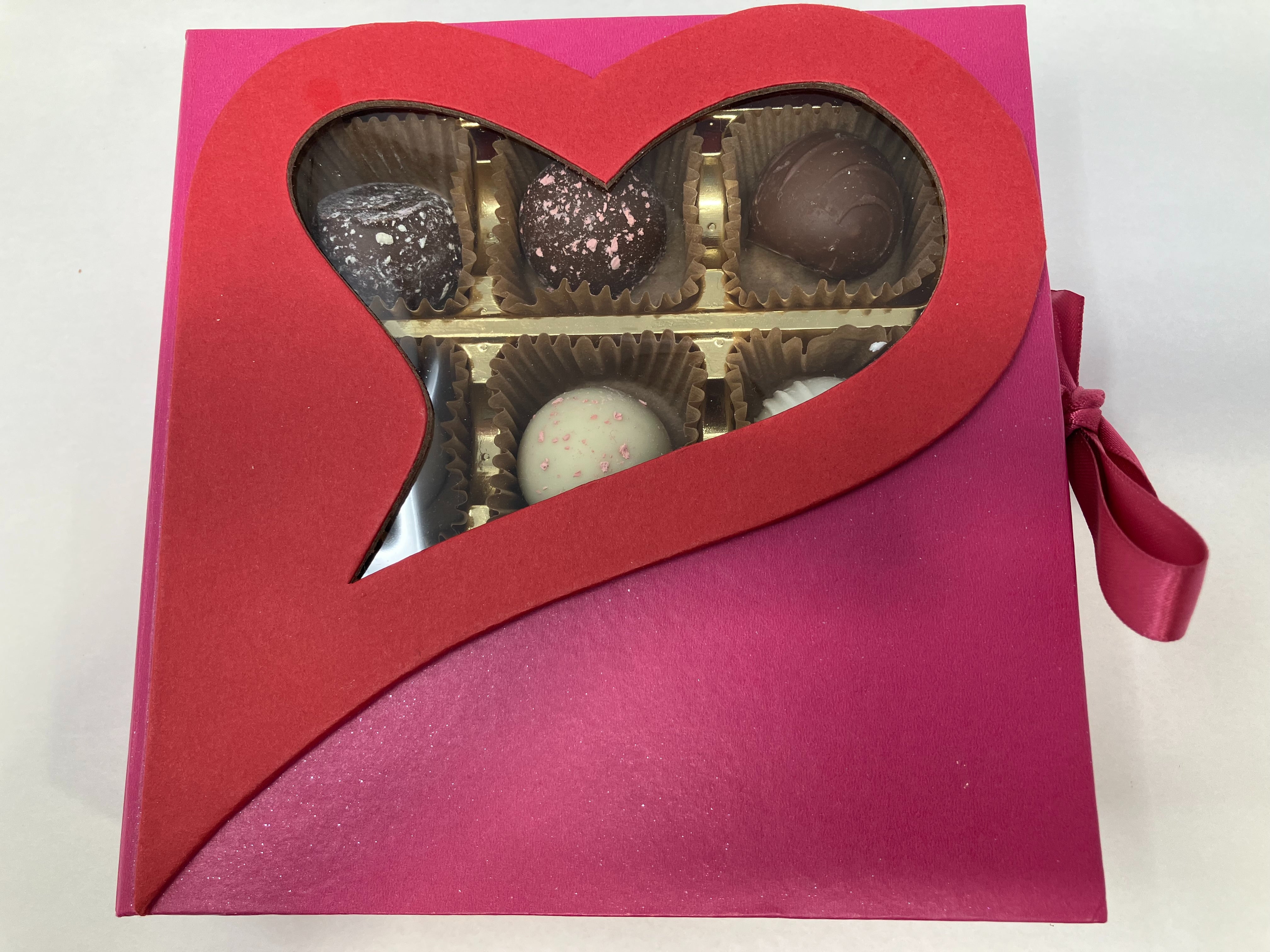 Valentines Day Truffle Box Mini Assorted (Set Of 9)