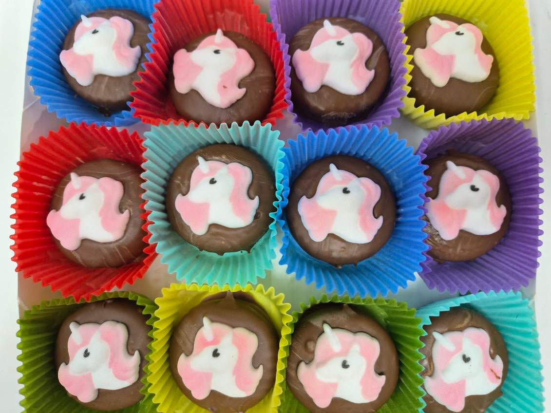 Unicorn Head Oreo's Box of 24 - Bear Creek Candy Kitchen