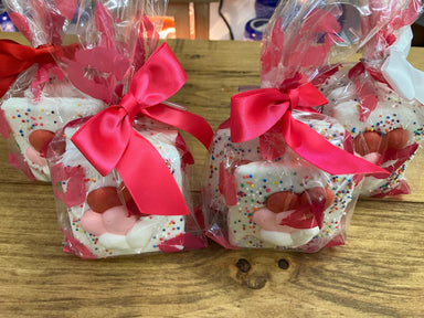Valentines White Chocolate Graham Crackers with Sprinkles 4 Bags of 3 Graham Crackers - Bear Creek Candy Kitchen