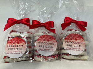 Valentines Day Chocolate Pretzels (Set Of 6)